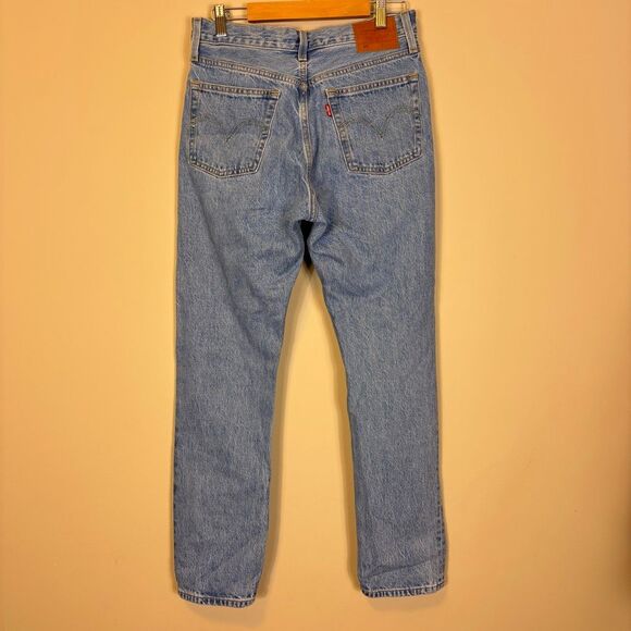 New Levi's Women's 501 Big E Hidden Button Fly Skinny Jeans 27 - Picture 2 of 7